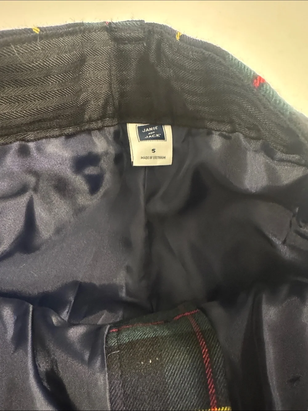 Janie and Jack Tartan Plaid Trousers